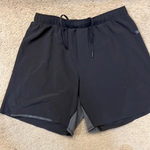 Black Lulu running shorts
